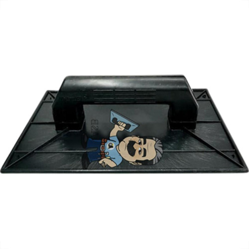 Desempenadeira Pvc Giraldi Preto Corrugada 16X28