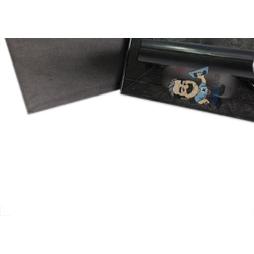 Desempenadeira Pvc Giraldi Preto C/Borracha 18X30
