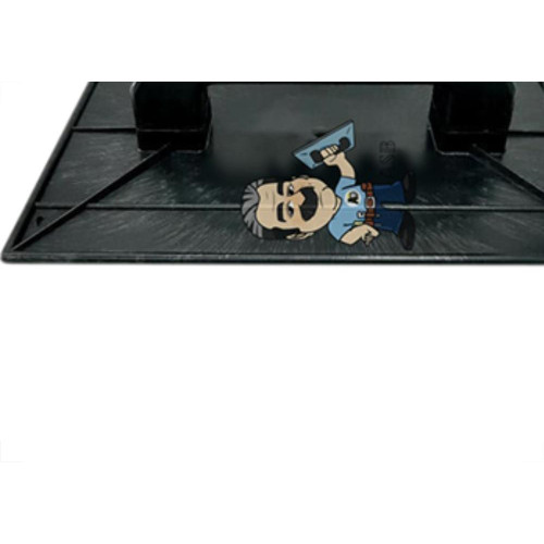 Desempenadeira Pvc Giraldi Preto Lisa 16X28