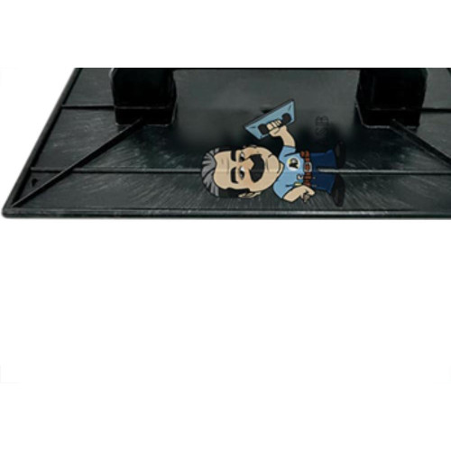 Desempenadeira Pvc Giraldi Preto Lisa 22X34