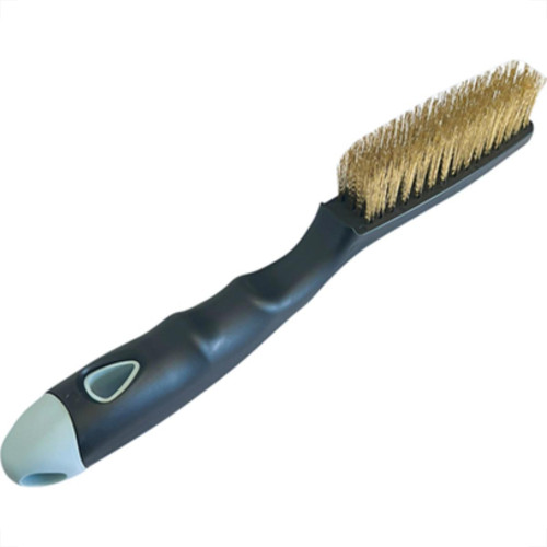 Escova Aco Compel C/Cabo Plast 4Fileiras - Kit C/6 Unidades