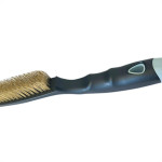 Escova Aco Compel C/Cabo Plast 4Fileiras - Kit C/6 Unidades