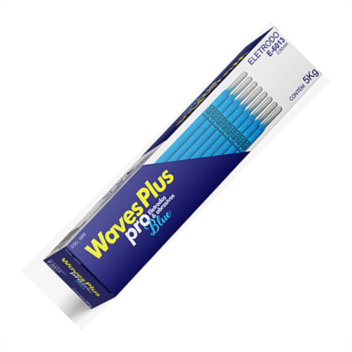 Eletrodo Waves 6013 2,50Mm Caixa Kg Azul - Kit C/5 KG Eletrodo Waves 6013 2,50Mm Caixa Kg Azul - Kit C/5 KG
