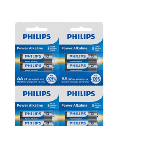 Pilha Alcalina Philips Aa2 Blister C/12