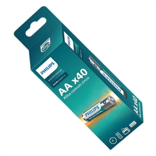 Pilha Philips Aa4 Display Torre C/40
