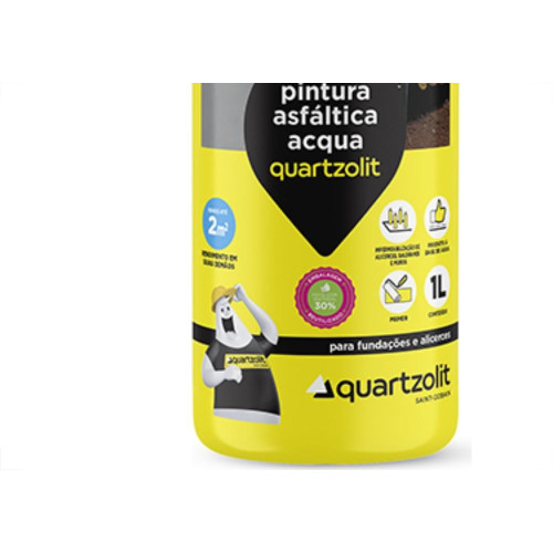 Quartzolit Asfaltico Acqua Frasco 1Lt