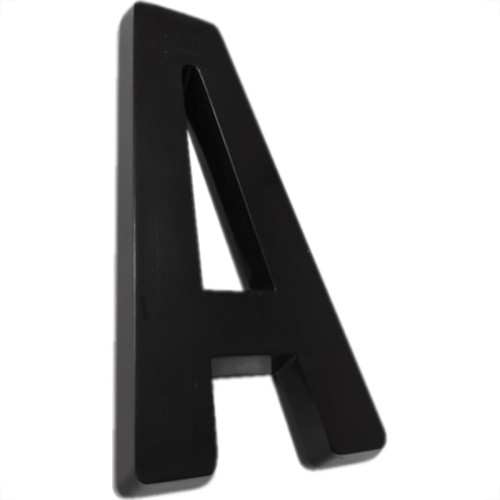 Letra 3D Deplasti Pvc 13Cm Preto
