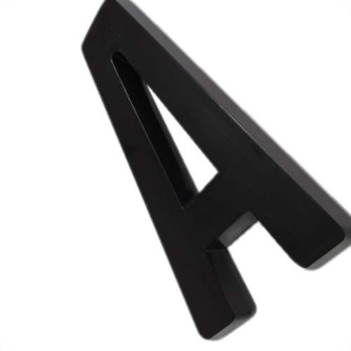 Letra 3D Deplasti Pvc 13Cm Preto
