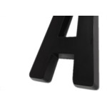 Letra 3D Deplasti Pvc 13Cm Preto