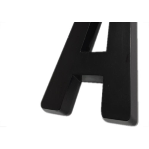 Letra 3D Deplasti Pvc 13Cm Preto