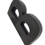 Letra 3D Deplasti Pvc 13Cm Preto