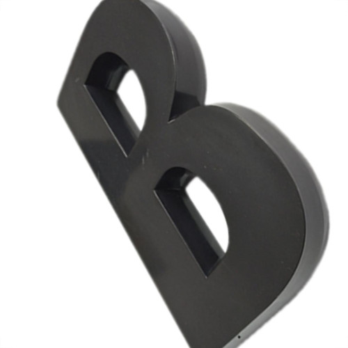 Letra 3D Deplasti Pvc 13Cm Preto