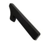Numero 3D Pvc Deplasti 1 Preto 13Cm
