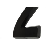 Numero 3D Pvc Deplasti 2 Preto 13Cm