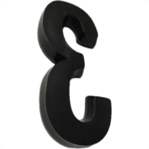 Numero 3D Pvc Deplasti 3 Preto 13Cm