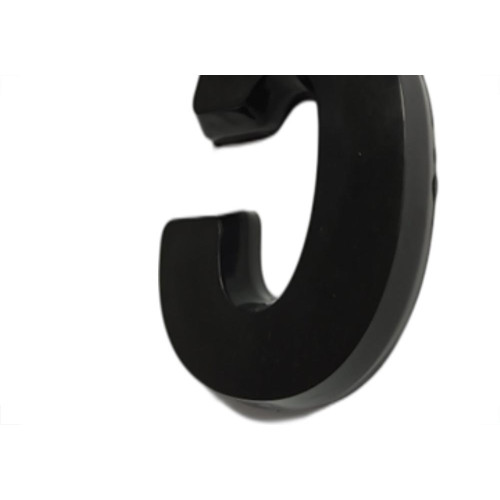 Numero 3D Pvc Deplasti 5 Preto 13Cm