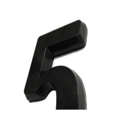 Numero 3D Pvc Deplasti 5 Preto 13Cm