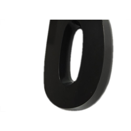 Numero 3D Pvc Deplasti 6 Preto 13Cm