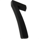 Numero 3D Pvc Deplasti 7 Preto 13Cm