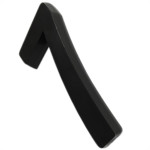 Numero 3D Pvc Deplasti 7 Preto 13Cm