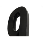Numero 3D Pvc Deplasti 9 Preto 13Cm