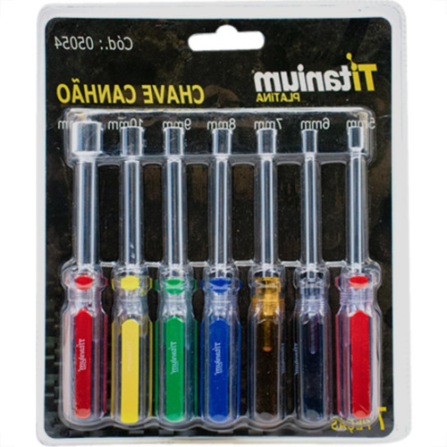 Jogo Chave Canhao Titanium 7Pc 5054