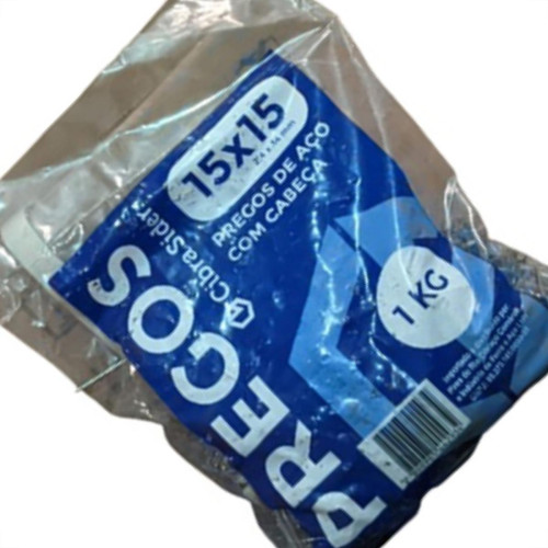 Prego Polido Cibra C/Cabeça  15X15 (2,40X34mm) Prego Polido Cibra C/Cabeça  15X15 (2,40X34mm)