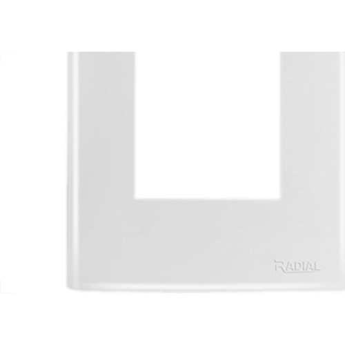 Espelho Placa Radial Mod.Ouro Branco 4X2 3Mod 1709001