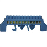 Barram Jng Neutro 08 Termimal Azul 15981 - Kit C/5 Unidades