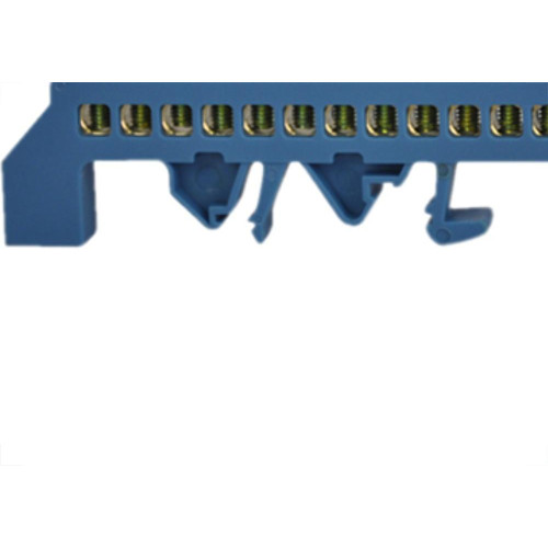 Barram Jng Neutro 08 Termimal Azul 15981 - Kit C/5 Unidades