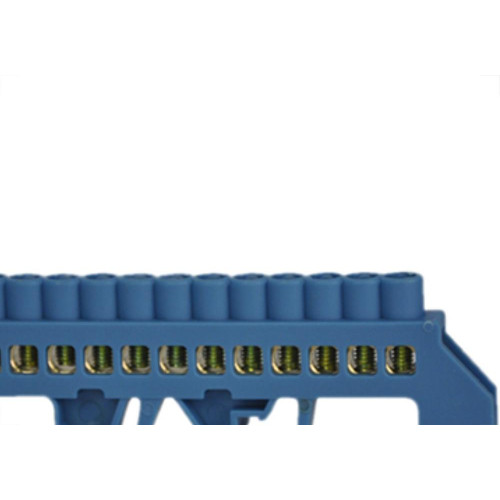 Barram Jng Neutro 08 Termimal Azul 15981 - Kit C/5 Unidades