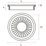 Grelha Plast Comp.Red Branco 10X10 Plastilit