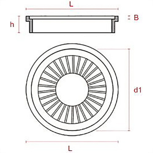 Grelha Plast Comp.Red Branco 10X10 Plastilit