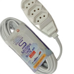 Extensao Naticon Pp 0,75 05Mt 2P+T10A Branco Extensao Naticon Pp 0,75 05Mt 2P+T10A Branco