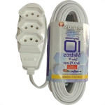 Extensao Naticon Pp 0,75 10Mt 2P+T10A Branco Extensao Naticon Pp 0,75 10Mt 2P+T10A Branco