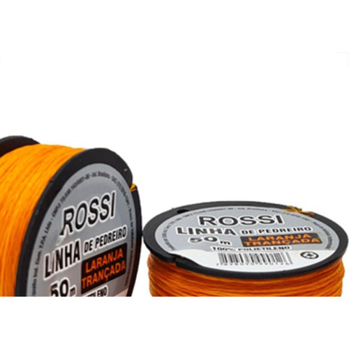 Linha Pedreiro Rossi Trançada Lr C/ 50Mt - Kit C/12 Unidades