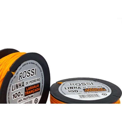 Linha Pedreiro Rossi Trançada Lr C/100Mt - Kit C/12 Unidades