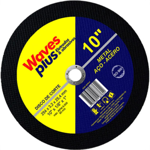 Disco Corte Waves Ferro 10X1 2T Disco Corte Waves Ferro 10X1 2T