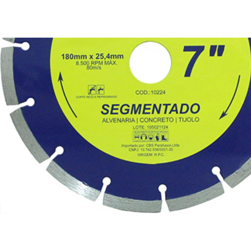 Disco Diam Waves Segmentado 7 X 180Mm Disco Diam Waves Segmentado 7 X 180Mm