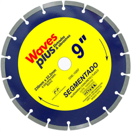 Disco Diam Waves Segmentado 9 X 230Mm Disco Diam Waves Segmentado 9 X 230Mm