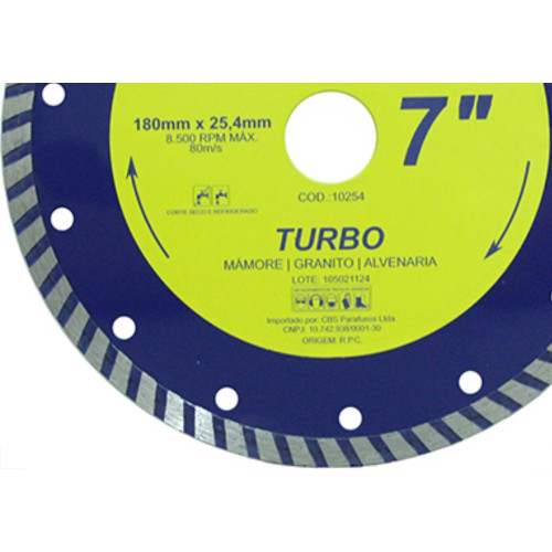 Disco Diam Waves Turbo 7 X 180Mm Disco Diam Waves Turbo 7 X 180Mm