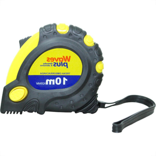 Trena 10Mt Emborrachado 25Mm Amarelo Waves Trena 10Mt Emborrachado 25Mm Amarelo Waves