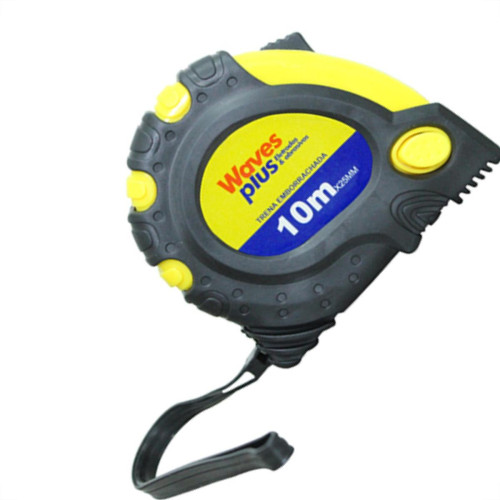 Trena 10Mt Emborrachado 25Mm Amarelo Waves Trena 10Mt Emborrachado 25Mm Amarelo Waves