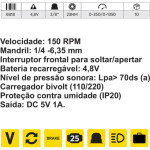 Parafusadeira Titanium 4.8V Bivolt C/Bits