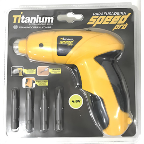 Parafusadeira Titanium 4.8V Bivolt C/Bits