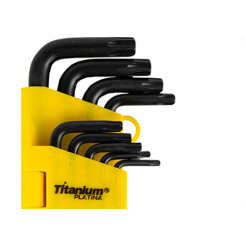 Jogo Chave Torx Titanium T10-T50 9P Curt