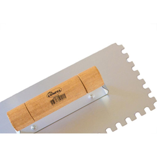 Desempenadeira Aco Dentada Compel 12X26 - Kit C/12 Unidades