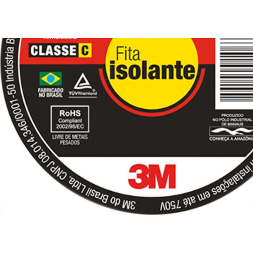 Fita Isol 3M Imperial 10 Mts - Kit C/10 Unidades