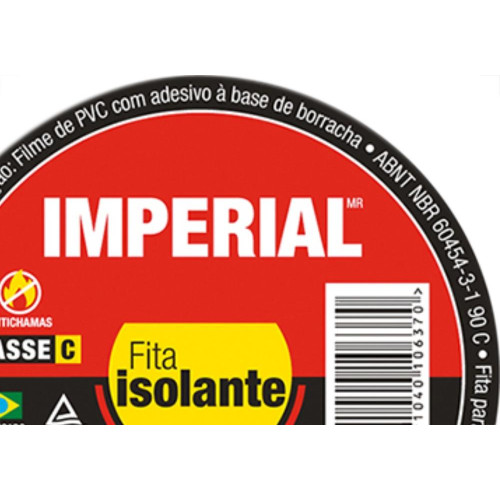 Fita Isol 3M Imperial 10 Mts - Kit C/10 Unidades