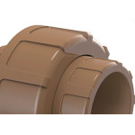 Uniao Tigre PVC Liso Liso 1.1/2 Marrom